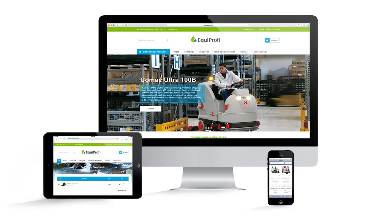 Novo Web Site e Loja Online EQUIPROFI - EQUIPROFI
