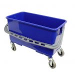 Balde para Limpeza de Vidros Rectangular com rodas em material resistente