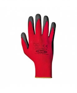 Luva em malha de nylon com revestimento de nitrilio