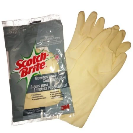 Luva Scotch Brite 3M em latex natural - EQUIPROFI