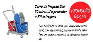 Carro de Limpeza DUO 30 litros com Espremedor-equiprofi