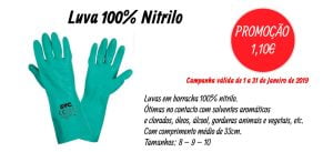 PROMOÇÃO Luva de 100% Nitrilo - EQUIPROFI