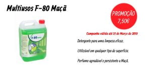PROMOÇÃO Detergente Multiusos F-80 Maçã(10L) - EQUIPROFI
