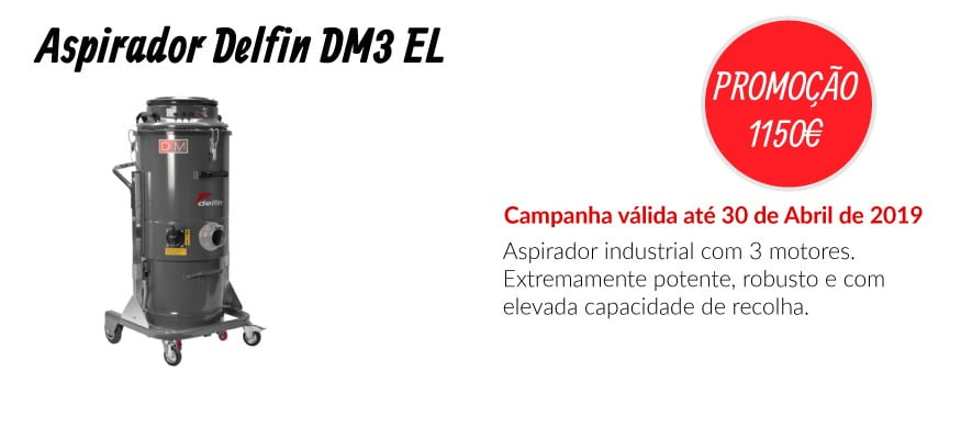 PROMOÇÃO Aspirador Delfin DM3 EL - EQUIPROFI