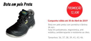 PROMOÇÃO Bota em Pele Preta - EQUIPROFI