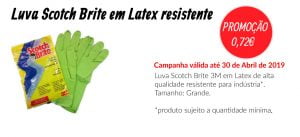 PROMOÇÃO Luva Scotch Brite em Latex resistente - EQUIPROFI
