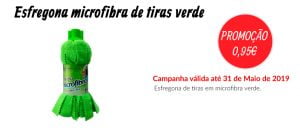 PROMOÇÃO Esfregona microfibra de tiras verde - EQUIPROFI
