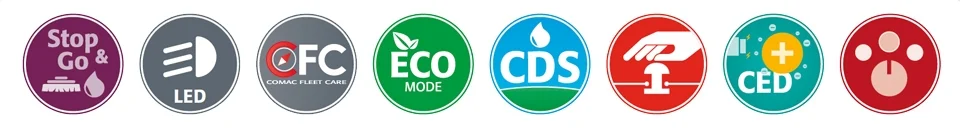 Lavadora Comac Vispa 35 E 8 comac 85 b logos funcionalidades