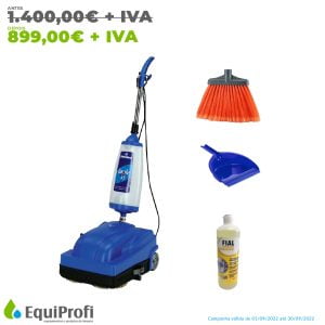 Lavadora Turbolava Facile 35 Oferta de 1 Vassoura europeia pequena c/ cabo + 1L de Detergente especial Lavadoras Fial + Apanhadora de lixo manual