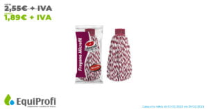 Esfregona em microfibra 180gr com cabo - Equiprofi