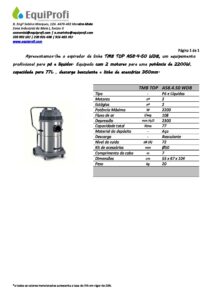 Aspirador TMB TOP LINE A58.4.50 WDB pdf