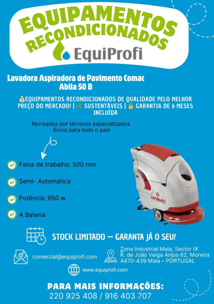 EQUIPROFI - Máquinas, Equipamentos e Produtos de Limpeza 17 equipamento recondicionado 2