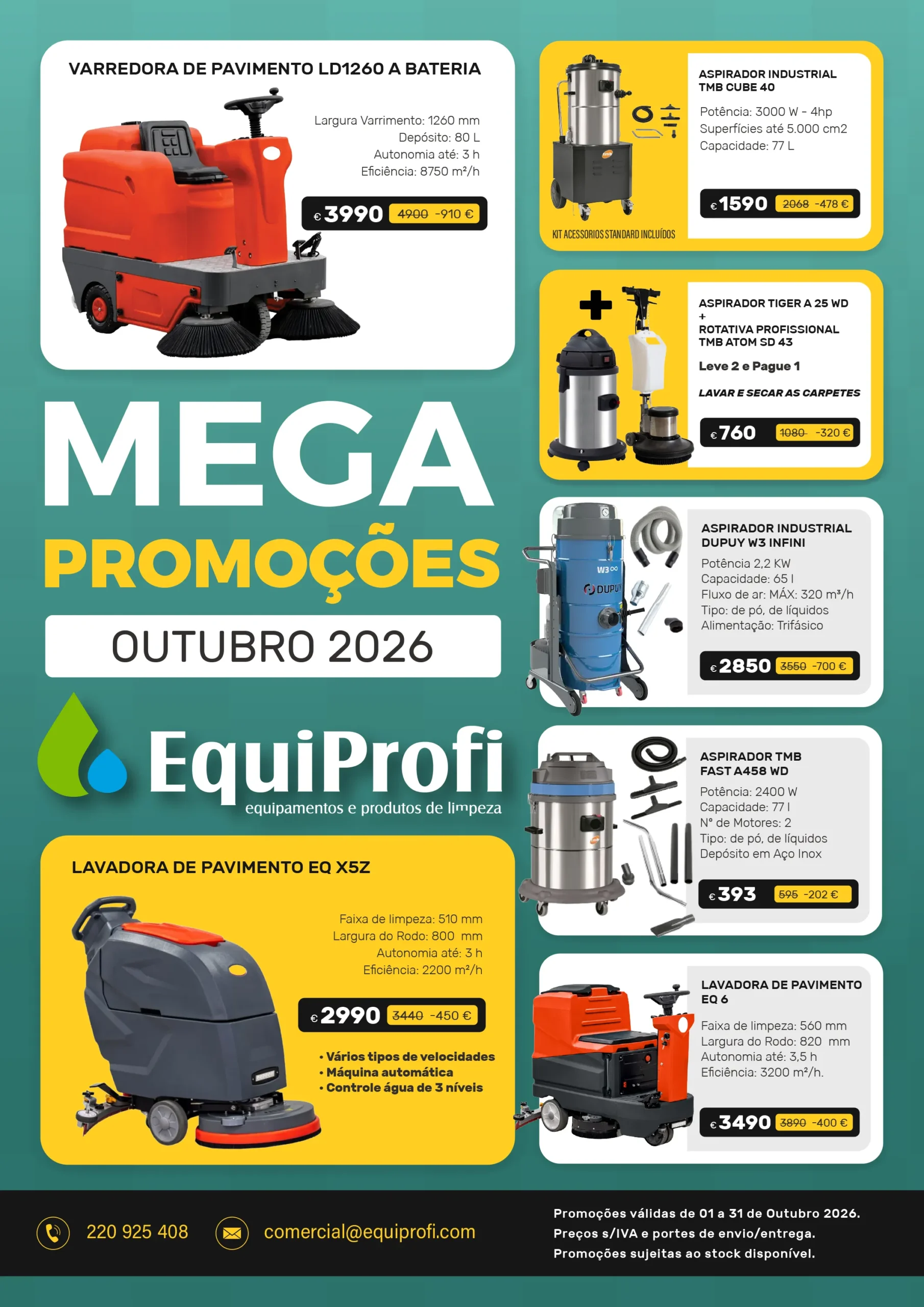 EQUIPROFI - Máquinas, Equipamentos e Produtos de Limpeza 20 equiprofi mega promocoes outubro 2026 equiprofi v2 scaled